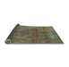 Sideview of Oriental Light Blue Industrial Rug, urb1025lblu