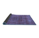 Sideview of Oriental Blue Industrial Rug, urb1025blu