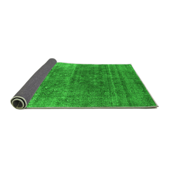 Sideview of Oriental Green Industrial Rug, urb1026grn