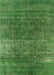 Mid-Century Modern Apple Green Oriental Rug, urb1026