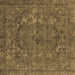 Square Oriental Brown Industrial Rug, urb1027brn