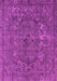 Machine Washable Oriental Pink Industrial Rug, wshurb1027pnk