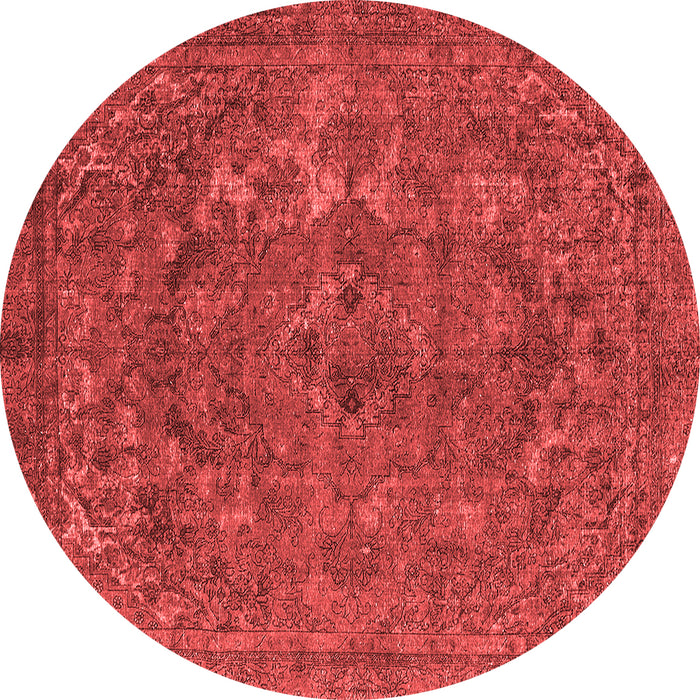 Machine Washable Oriental Red Industrial Rug, wshurb1027red
