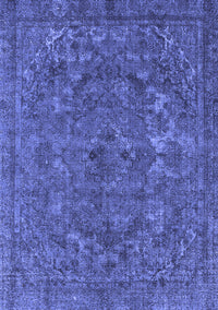 Oriental Blue Industrial Rug, urb1027blu