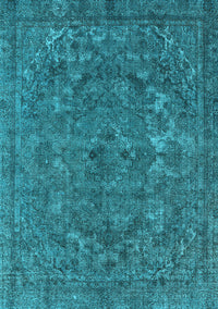 Oriental Light Blue Industrial Rug, urb1027lblu