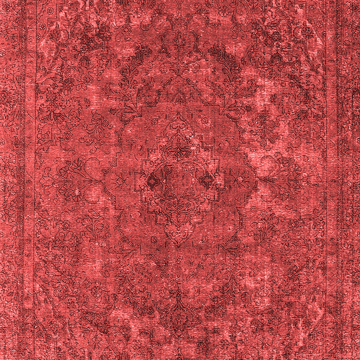 Machine Washable Oriental Red Industrial Rug, wshurb1027red