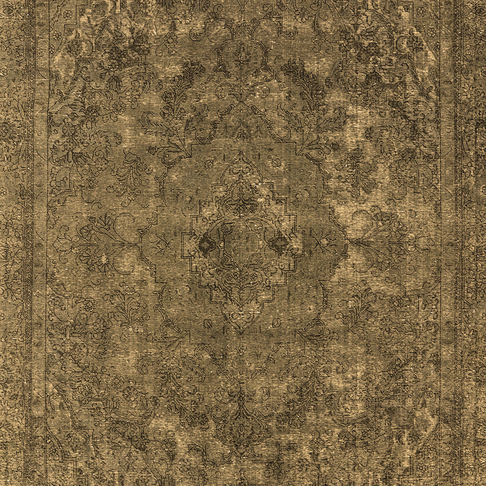 Machine Washable Oriental Brown Industrial Rug, wshurb1027brn