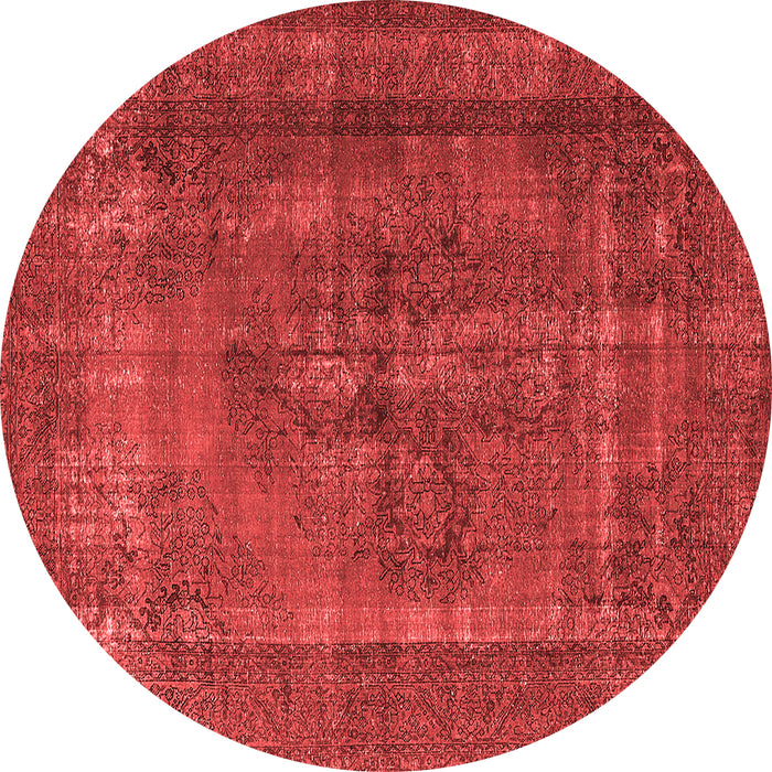 Machine Washable Oriental Red Industrial Rug, wshurb1028red