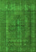 Machine Washable Oriental Green Industrial Area Rugs, wshurb1028grn