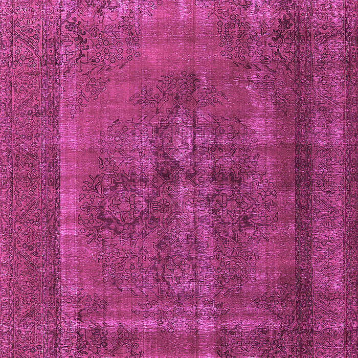 Machine Washable Oriental Pink Industrial Rug, wshurb1028pnk