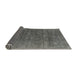 Sideview of Mid-Century Modern Granite Gray Oriental Rug, urb1029