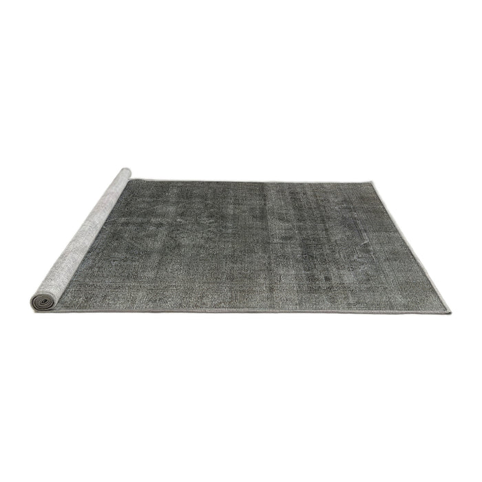 Sideview of Machine Washable Industrial Modern Granite Gray Rug, wshurb1029