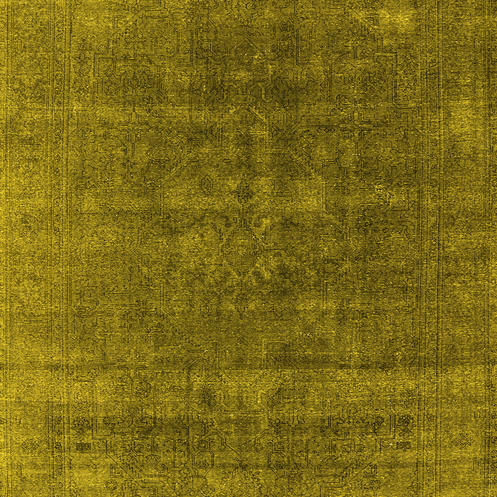 Oriental Yellow Industrial Rug, urb1029yw