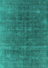 Oriental Turquoise Industrial Rug, urb1029turq