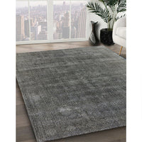 Mid-Century Modern Granite Gray Oriental Rug, urb1029