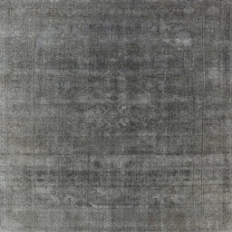 Square Mid-Century Modern Granite Gray Oriental Rug, urb1029