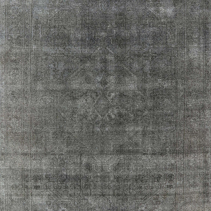 Mid-Century Modern Granite Gray Oriental Rug, urb1029