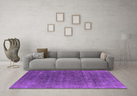 Machine Washable Oriental Purple Industrial Rug, wshurb1029pur