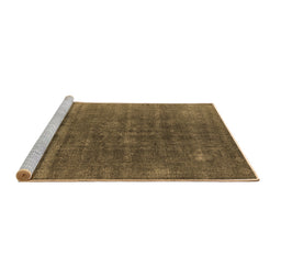 Sideview of Machine Washable Oriental Brown Industrial Rug, wshurb1029brn