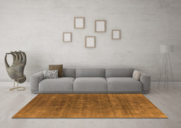 Machine Washable Oriental Orange Industrial Area Rugs in a Living Room, wshurb1029org