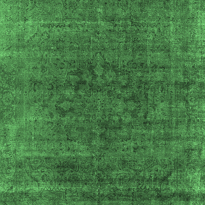 Machine Washable Oriental Emerald Green Industrial Area Rugs, wshurb1030emgrn
