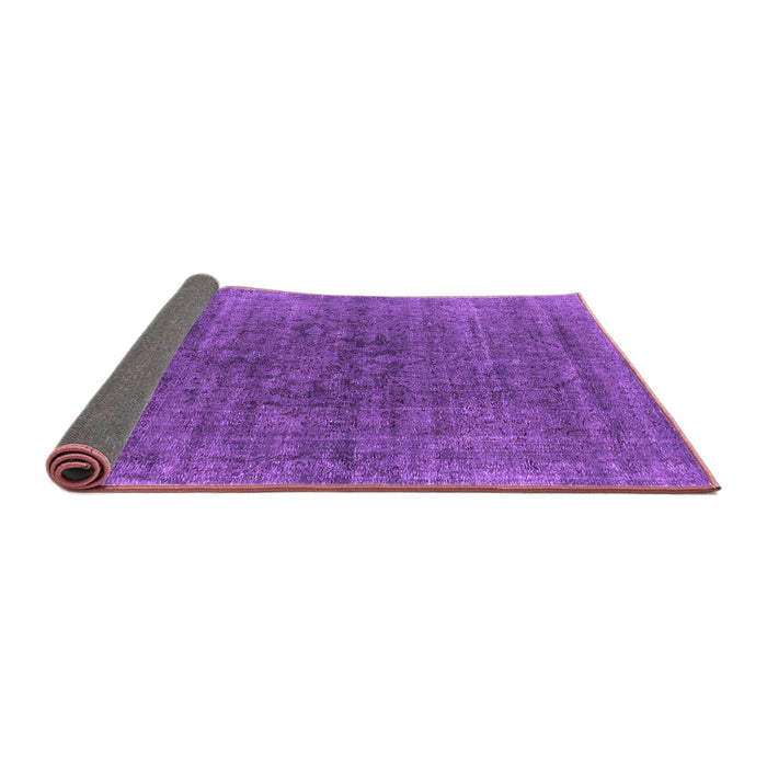 Sideview of Oriental Purple Industrial Rug, urb1030pur