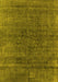 Machine Washable Oriental Yellow Industrial Rug, wshurb1030yw