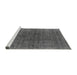 Sideview of Machine Washable Oriental Gray Industrial Rug, wshurb1030gry