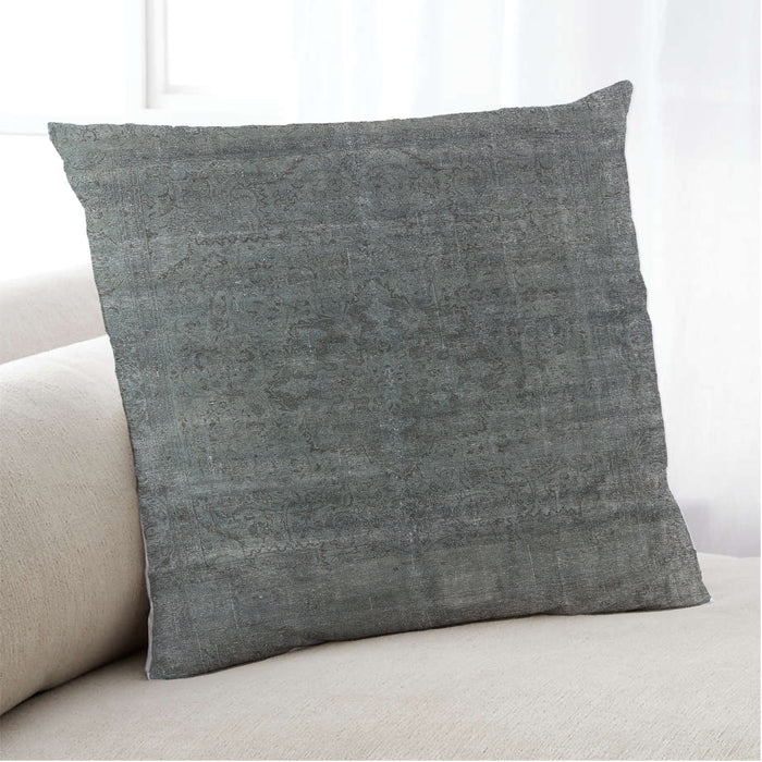 Lifestyle Image of Mid-Century Modern Urban Square Gray Throw Pillow, 18 inch by 18 inch, pwurb1030