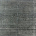 Square Mid-Century Modern Gray Oriental Rug, urb1030