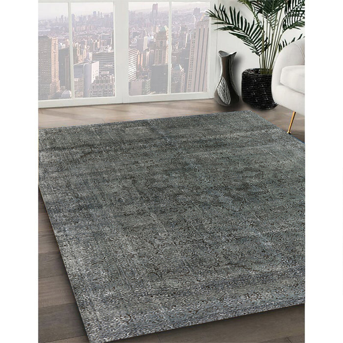 Machine Washable Industrial Modern Gray Rug in a Family Room, wshurb1030
