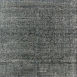 Square Machine Washable Industrial Modern Gray Rug, wshurb1030
