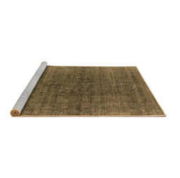 Sideview of Machine Washable Oriental Brown Industrial Rug, wshurb1030brn