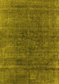 Oriental Yellow Industrial Rug, urb1030yw