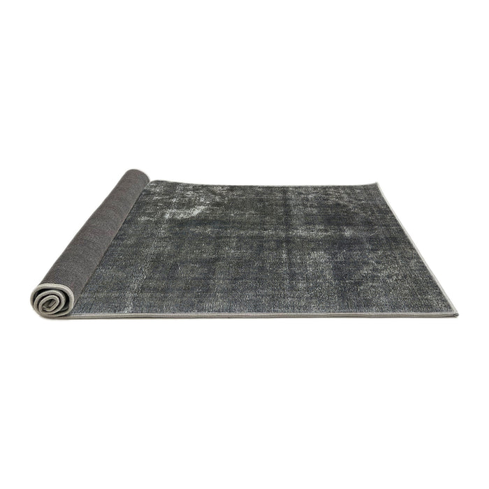 Sideview of Mid-Century Modern Light Black Oriental Rug, urb1031