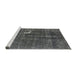 Sideview of Machine Washable Industrial Modern Light Black Rug, wshurb1031