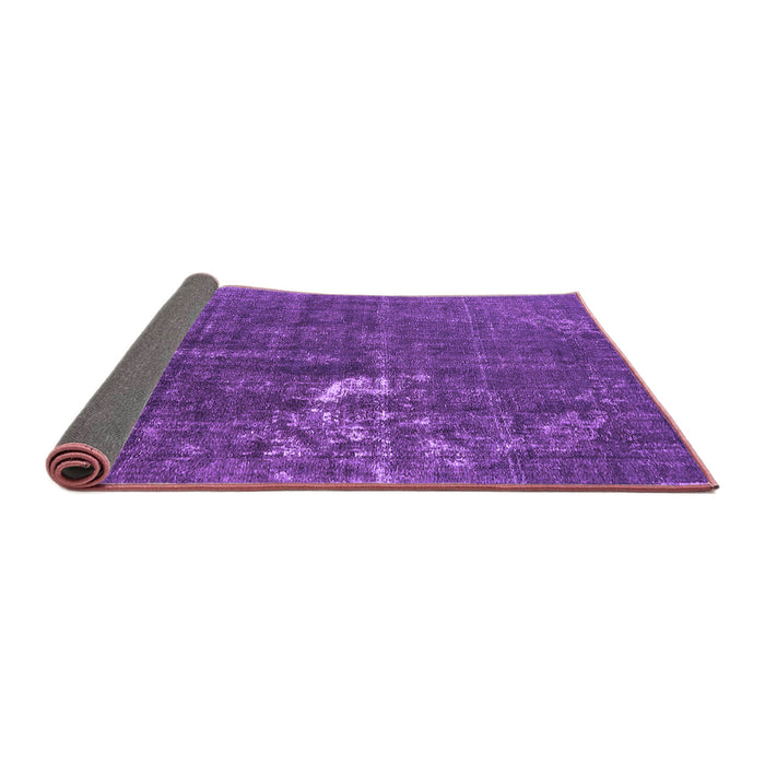 Sideview of Oriental Purple Industrial Rug, urb1031pur