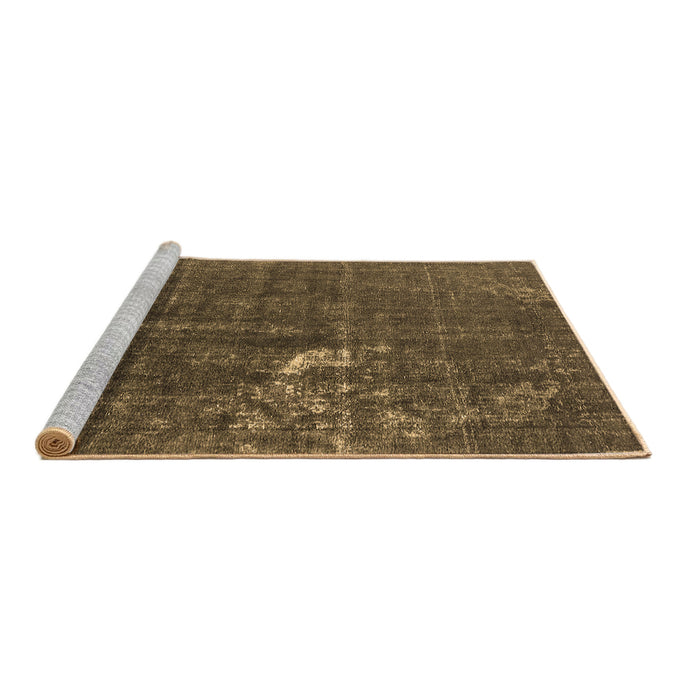 Sideview of Machine Washable Oriental Brown Industrial Rug, wshurb1031brn