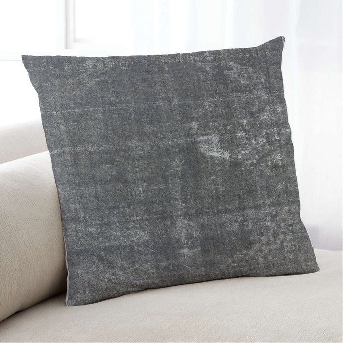 Lifestyle Image of Mid-Century Modern Urban Square Light Black Throw Pillow, 18 inch by 18 inch, pwurb1031