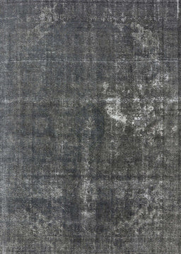 Mid-Century Modern Light Black Oriental Rug, urb1031