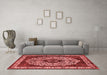 Industrial Red Washable Rugs