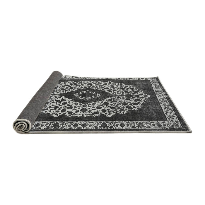 Sideview of Oriental Gray Industrial Rug, urb1032gry