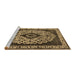 Sideview of Machine Washable Oriental Brown Industrial Rug, wshurb1032brn