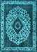 Oriental Light Blue Industrial Rug, urb1032lblu