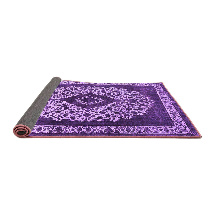 Sideview of Oriental Purple Industrial Rug, urb1032pur