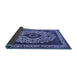 Sideview of Oriental Blue Industrial Rug, urb1032blu