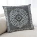 Lifestyle Image of Mid-Century Modern Urban Square Dark Gray Throw Pillow, 18 inch by 18 inch, pwurb1032