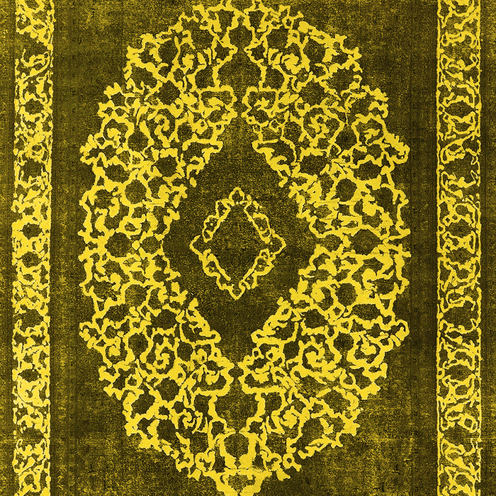 Oriental Yellow Industrial Rug, urb1032yw