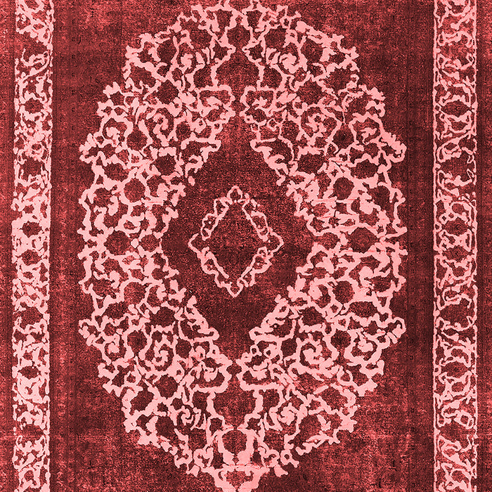 Machine Washable Oriental Red Industrial Rug, wshurb1032red