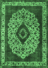 Oriental Emerald Green Industrial Rug, urb1032emgrn